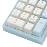 Maxbell Wired Numeric Keypad Waterproof Portable for Office Home Desktop Blue