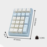 Maxbell Wired Numeric Keypad Waterproof Portable for Office Home Desktop Blue