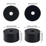 Maxbell Rubber Leveling Solid Bed Mount Damping Black for R2 Replace 4pcs