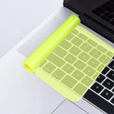 Maxbell 2 Pieces Keyboard Protector Cover Skin Durable Soft Washable Silicone Laptop 12inch-14inch Yellow