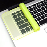 Maxbell 2 Pieces Keyboard Protector Cover Skin Durable Soft Washable Silicone Laptop 12inch-14inch Yellow