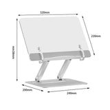 Maxbell Acrylic Laptop Stand Bookshelves 180 Rotating for Tablet Support Desktop Type A