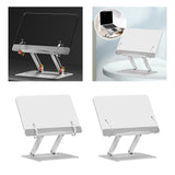 Maxbell Acrylic Laptop Stand Bookshelves 180 Rotating for Tablet Support Desktop Type A