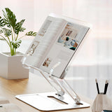 Maxbell Acrylic Laptop Stand Bookshelves 180 Rotating for Tablet Support Desktop Type A