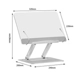 Maxbell Acrylic Laptop Stand Bookshelves 180 Rotating for Tablet Support Desktop Type B
