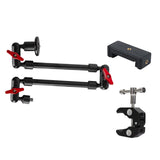 Maxbell Flexible Arm Mounts Articulating Arm for DSLR Camera Studio Live Streaming 2 Section For Phone