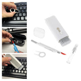 Maxbell Multifunction Cleaning Pen Clean Brush Portable for Keyboard Mobile Phones White