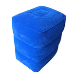 Maxbell Folding Travel Footrest Pillow PVC Flocking Durable Compact for Trains Cars