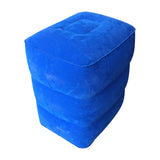 Maxbell Folding Travel Footrest Pillow PVC Flocking Durable Compact for Trains Cars