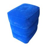 Maxbell Folding Travel Footrest Pillow PVC Flocking Durable Compact for Trains Cars