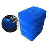 Maxbell Folding Travel Footrest Pillow PVC Flocking Durable Compact for Trains Cars