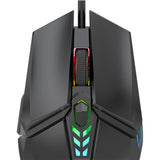 Maxbell USB Wired Mouse Silent Game Precise Positioning Ergonomic for Desktop Office Black
