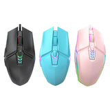 Maxbell USB Wired Mouse Silent Game Precise Positioning Ergonomic for Desktop Office Black
