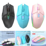 Maxbell USB Wired Mouse Silent Game Precise Positioning Ergonomic for Desktop Office Black