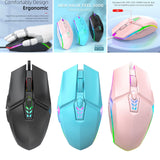 Maxbell USB Wired Mouse Silent Game Precise Positioning Ergonomic for Desktop Office Black