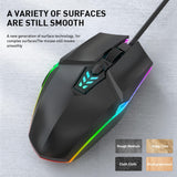 Maxbell USB Wired Mouse Silent Game Precise Positioning Ergonomic for Desktop Office Black