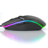 Maxbell USB Wired Mouse Silent Game Precise Positioning Ergonomic for Desktop Office Black