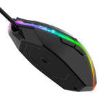 Maxbell USB Wired Mouse Silent Game Precise Positioning Ergonomic for Desktop Office Black