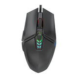 Maxbell USB Wired Mouse Silent Game Precise Positioning Ergonomic for Desktop Office Black