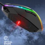 Maxbell USB Wired Mouse Silent Game Precise Positioning Ergonomic for Desktop Office Black