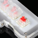 Maxbell Mini 3 Key Game Keypad Macro Programmable RGB LED Backlit Transparent Keycap Red Switch