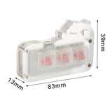 Maxbell Mini 3 Key Game Keypad Macro Programmable RGB LED Backlit Transparent Keycap Red Switch