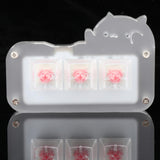 Maxbell Mini 3 Key Game Keypad Macro Programmable RGB LED Backlit Transparent Keycap Red Switch