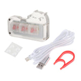 Maxbell Mini 3 Key Game Keypad Macro Programmable RGB LED Backlit Transparent Keycap Red Switch