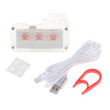 Maxbell Mini 3 Key Game Keypad Macro Programmable RGB LED Backlit Transparent Keycap Red Switch