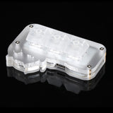 Maxbell Mini 3 Key Game Keypad Macro Programmable RGB LED Backlit Transparent Keycap Crystal Switch