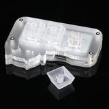 Maxbell Mini 3 Key Game Keypad Macro Programmable RGB LED Backlit Transparent Keycap Crystal Switch