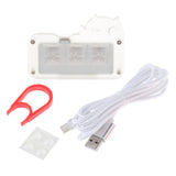 Maxbell Mini 3 Key Game Keypad Macro Programmable RGB LED Backlit Transparent Keycap Crystal Switch