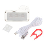 Maxbell Mini 3 Key Game Keypad Macro Programmable RGB LED Backlit Transparent Keycap Crystal Switch