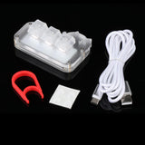 Maxbell Mini 3 Key Game Keypad Macro Programmable RGB LED Backlit Transparent Keycap Crystal Switch