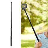 Maxbell Portable Selfie Stick Extendable Detachable for Action Cameras Accessory 73.5cm Extension