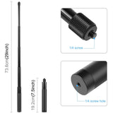 Maxbell Portable Selfie Stick Extendable Detachable for Action Cameras Accessory 73.5cm Extension