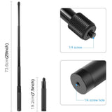 Maxbell Portable Selfie Stick Extendable Detachable for Action Cameras Accessory 73.5cm Extension