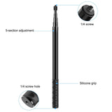 Maxbell Portable Selfie Stick Extendable Detachable for Action Cameras Accessory 73.5cm Extension