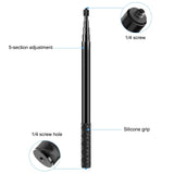 Maxbell Portable Selfie Stick Extendable Detachable for Action Cameras Accessory 73.5cm Extension