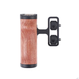 Maxbell Side Wooden Handle Grip 1/4inch 3/8inch Screw Hole Mini for Small Cameras