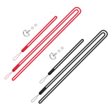 Maxbell Silicone Hand Strap Wrist Strap Lanyard Antidrop Cord for One x2 Red