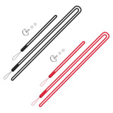 Maxbell Silicone Hand Strap Wrist Strap Lanyard Antidrop Cord for One x2 Red