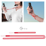 Maxbell Silicone Hand Strap Wrist Strap Lanyard Antidrop Cord for One x2 Red