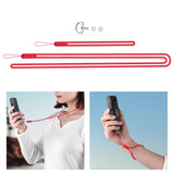 Maxbell Silicone Hand Strap Wrist Strap Lanyard Antidrop Cord for One x2 Red