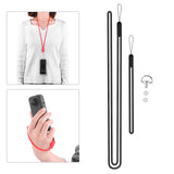 Maxbell Silicone Hand Strap Wrist Strap Lanyard Antidrop Cord for One x2 Black