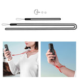 Maxbell Silicone Hand Strap Wrist Strap Lanyard Antidrop Cord for One x2 Black