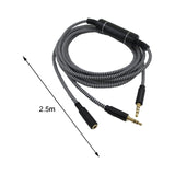 Maxbell 3.5mm Audio Cable Metal Male to Female 2.5M Length for TV speakers