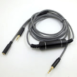 Maxbell 3.5mm Audio Cable Metal Male to Female 2.5M Length for TV speakers