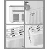 Maxbell Router Storage Case Wire Hiding Cable Management Box Decoration for Bedroom White