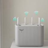 Maxbell Router Storage Case Wire Hiding Cable Management Box Decoration for Bedroom White